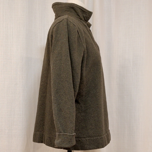 Clear Wing Johnny Collar Pullover Boxy Sweatshirt - Picture 4 of 8